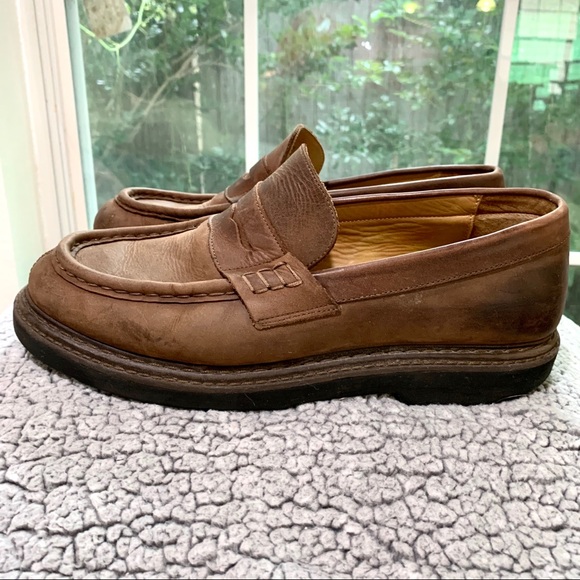 J CREW BROWN ITALIAN LEATHER LOAFERS SIZE MEN’S 10.5 main image 13